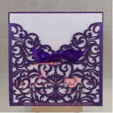 Elegant Laser Cut Wedding Invitation Car Designs